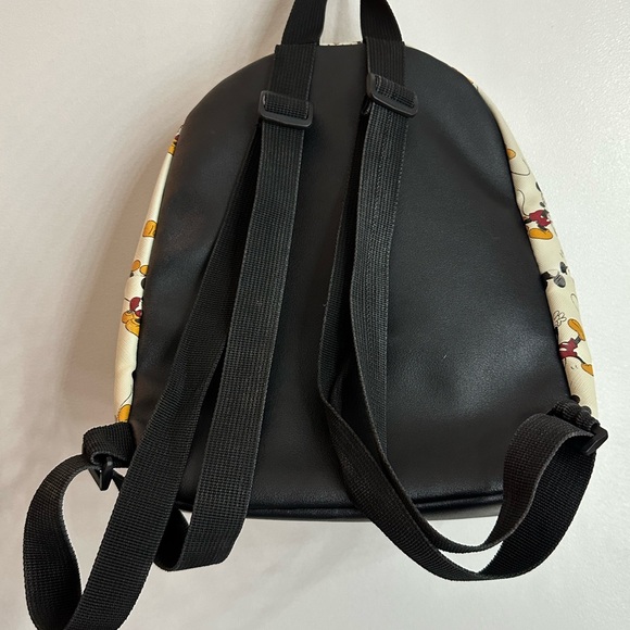 Disney Cream Mickey Mouse Pattern Mini Backpack - Picture 3 of 4